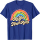 Big Fan of Human Rights - Retro Rainbow T-Shirt - T-Shirt | Royal