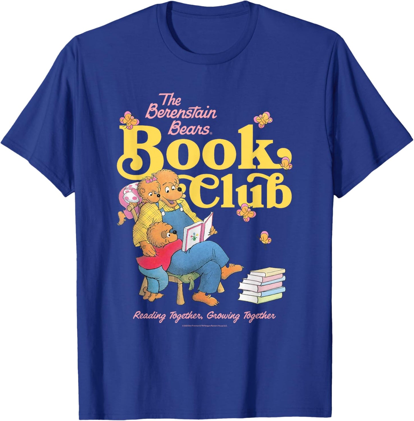 The Berenstain Bears Book Club Reading Together Vintage T-Shirt - T-Shirt | Royal