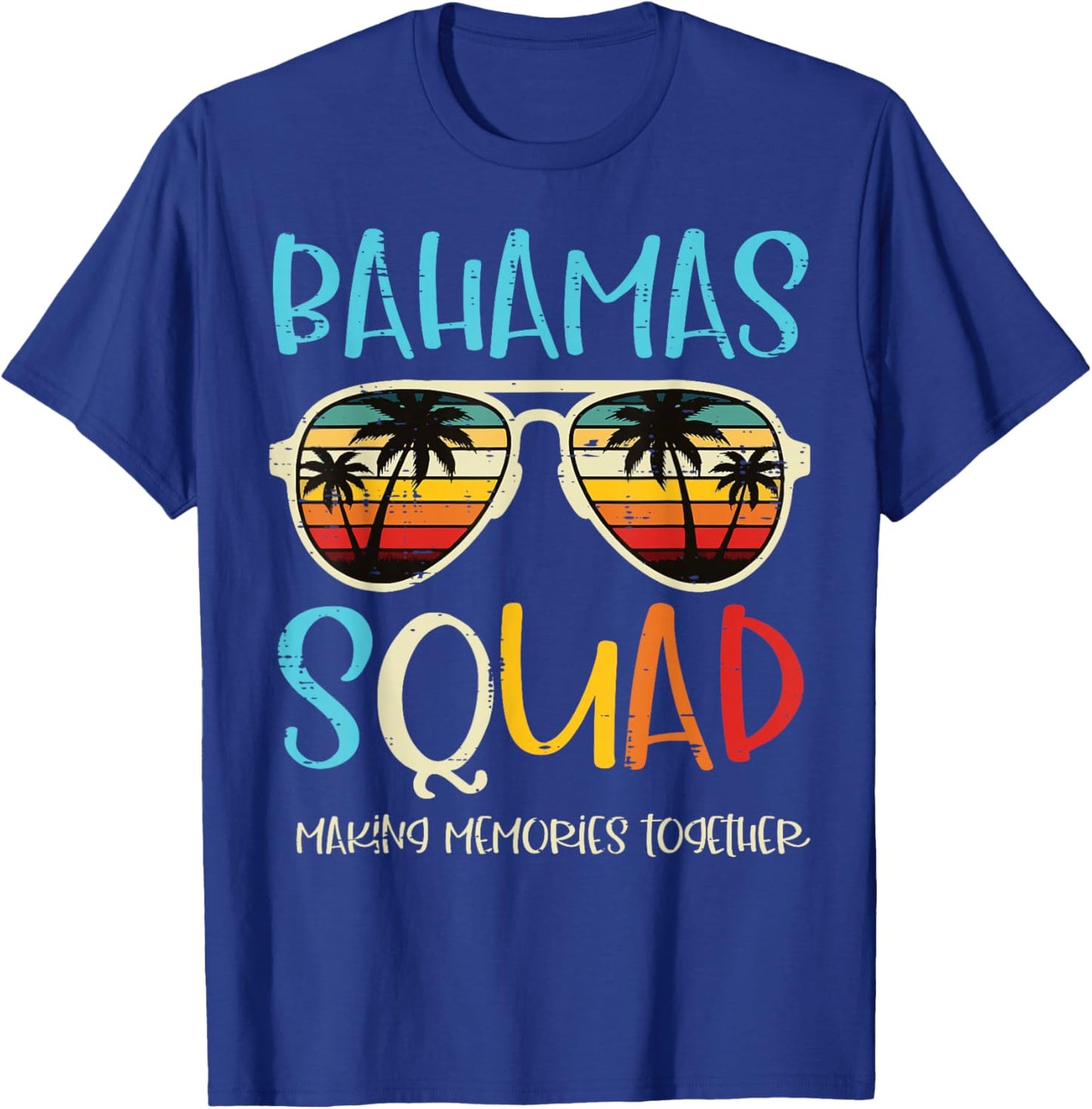 Vacation Bahamas Squad Sunglasses Retro Summer Women Men Kid T-Shirt - T-Shirt | Royal