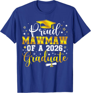 Proud Mawmaw of a Class of 2026 Graduate Senior Graduation T-Shirt - T-Shirt | Royal