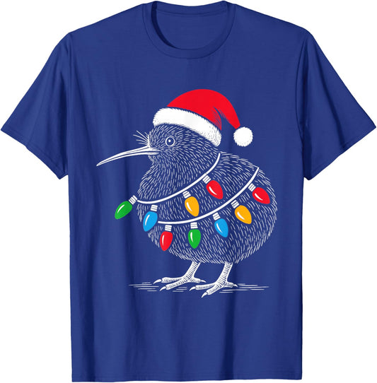 Kiwi Bird New Zealand Holiday Christmas T-Shirt - T-Shirt | Royal