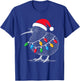 Kiwi Bird New Zealand Holiday Christmas T-Shirt - T-Shirt | Royal