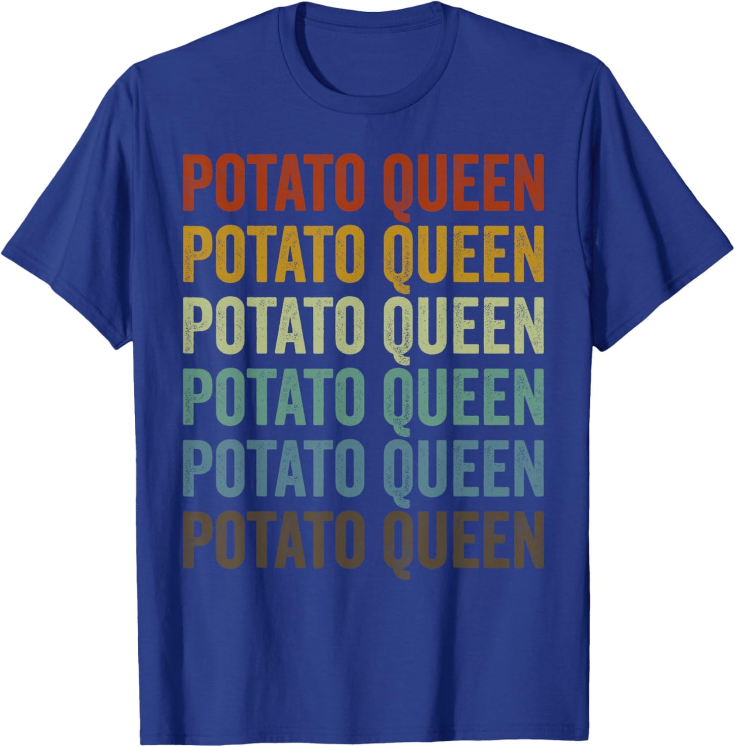 Potato Queen Potato Lover Queen T-Shirt - T-Shirt | Royal