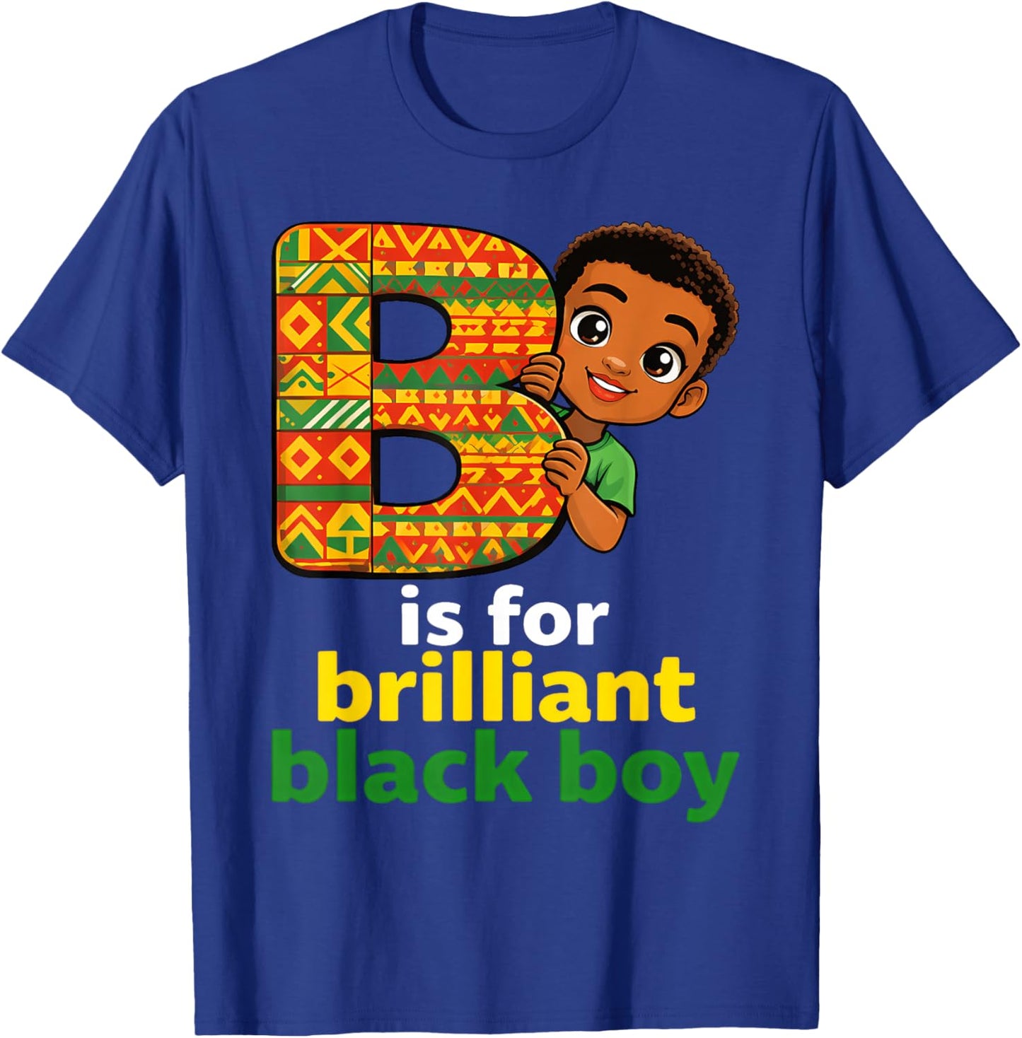 I'm Black History Month Shirt Boys Kids African American T-Shirt - T-Shirt | Royal
