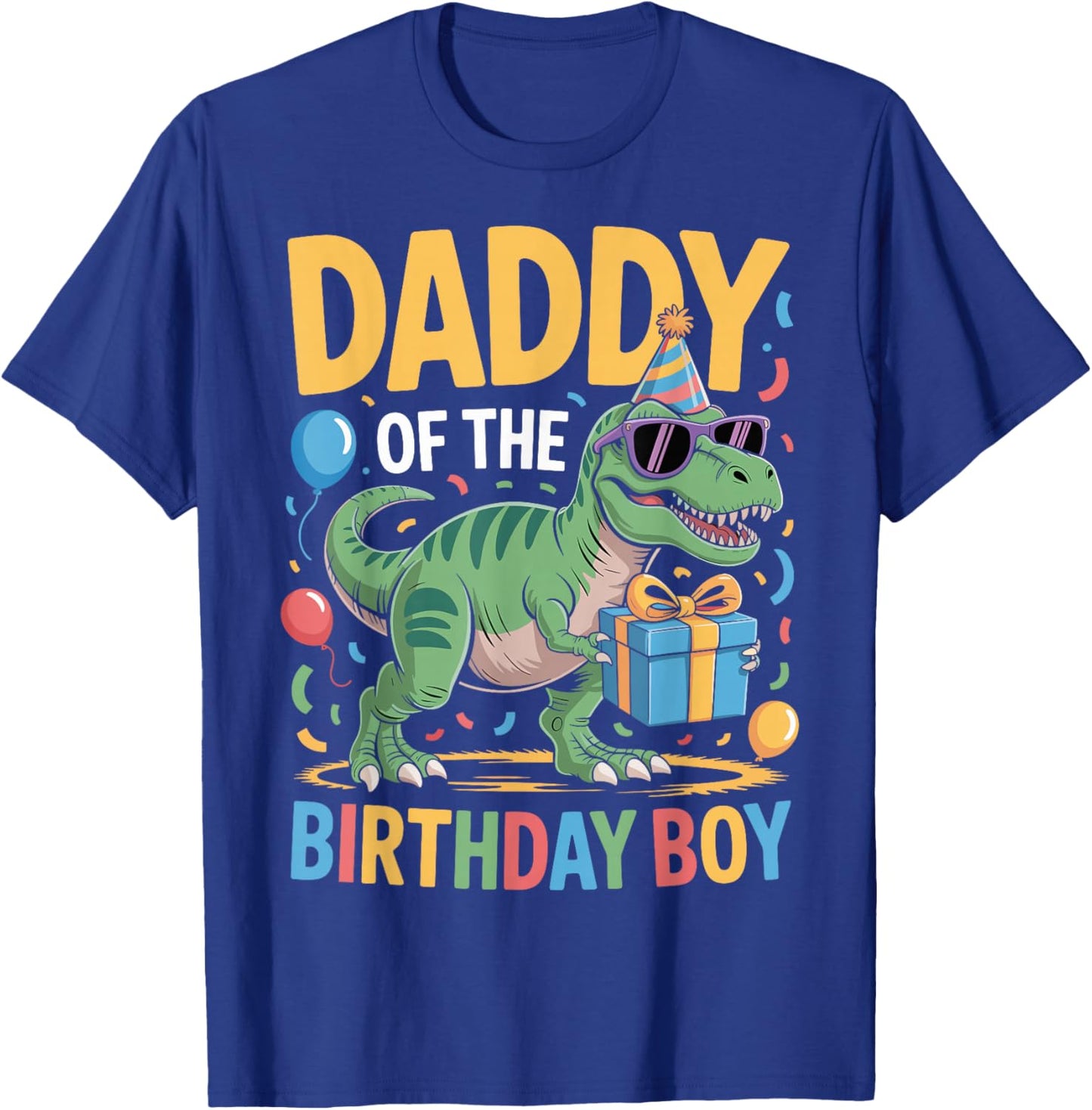 Daddy of The Birthday Party Outfit Dinosaur Squad Dad T-Shirt - T-Shirt | Royal