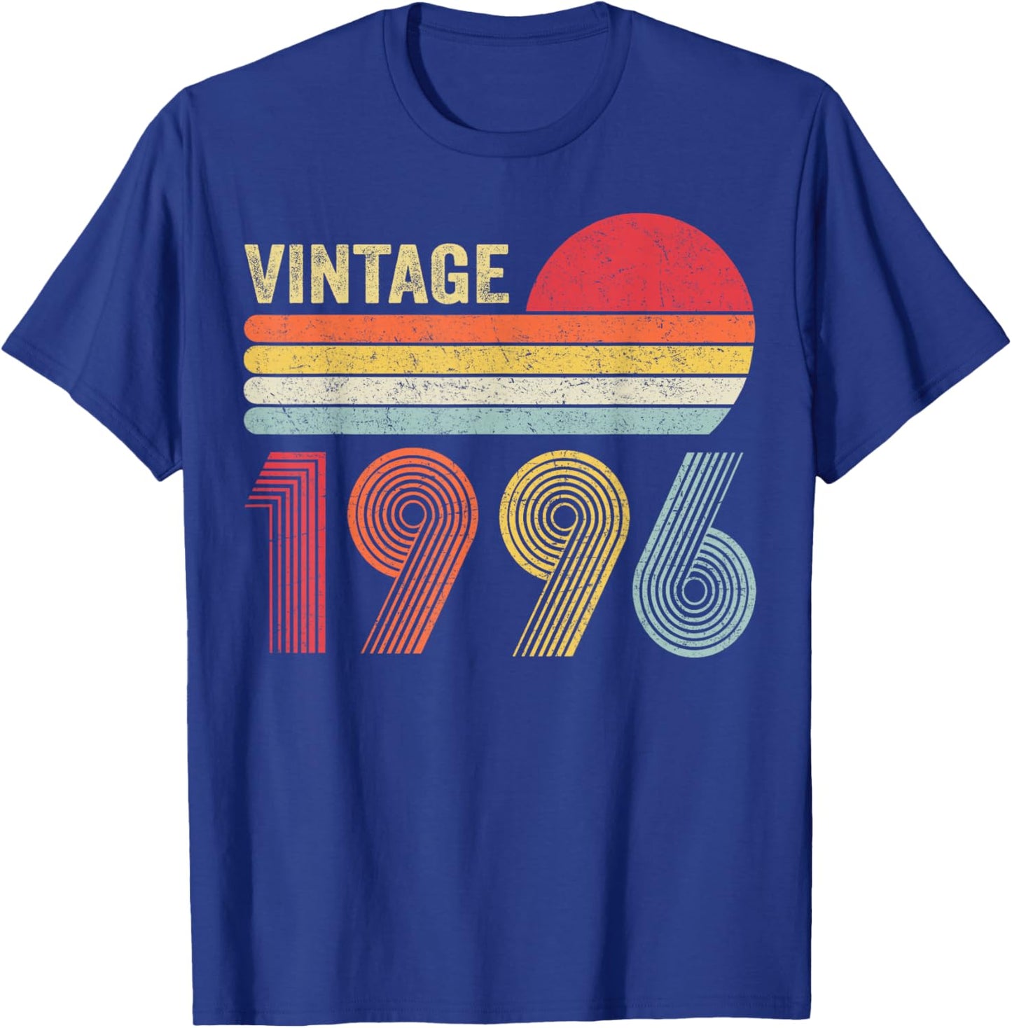 Vintage 1996 30th Birthday Gift Men Women 30 Years Old T-Shirt - T-Shirt | Royal