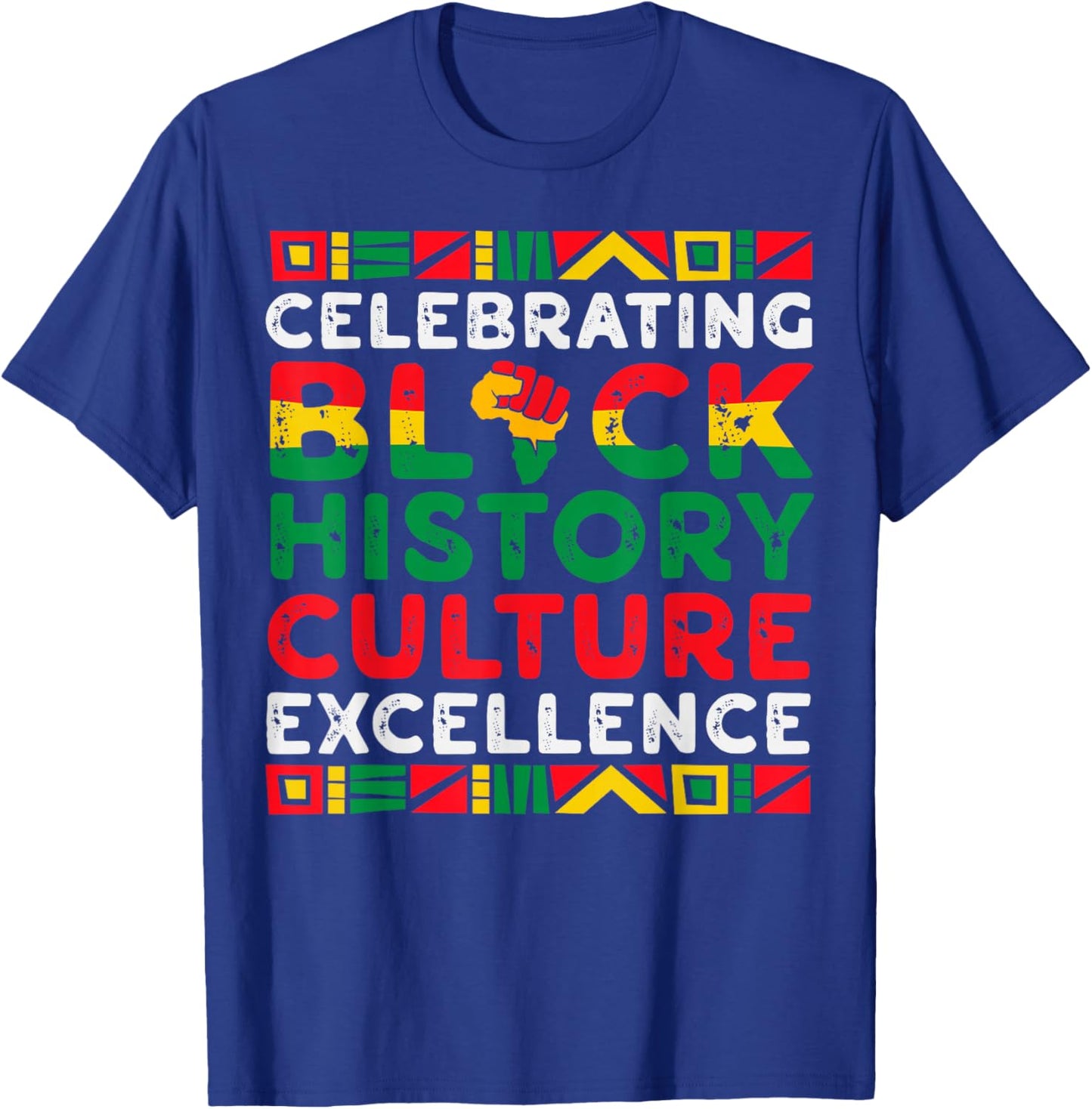 Celebrating Black History Month African American History T-Shirt - T-Shirt | Royal