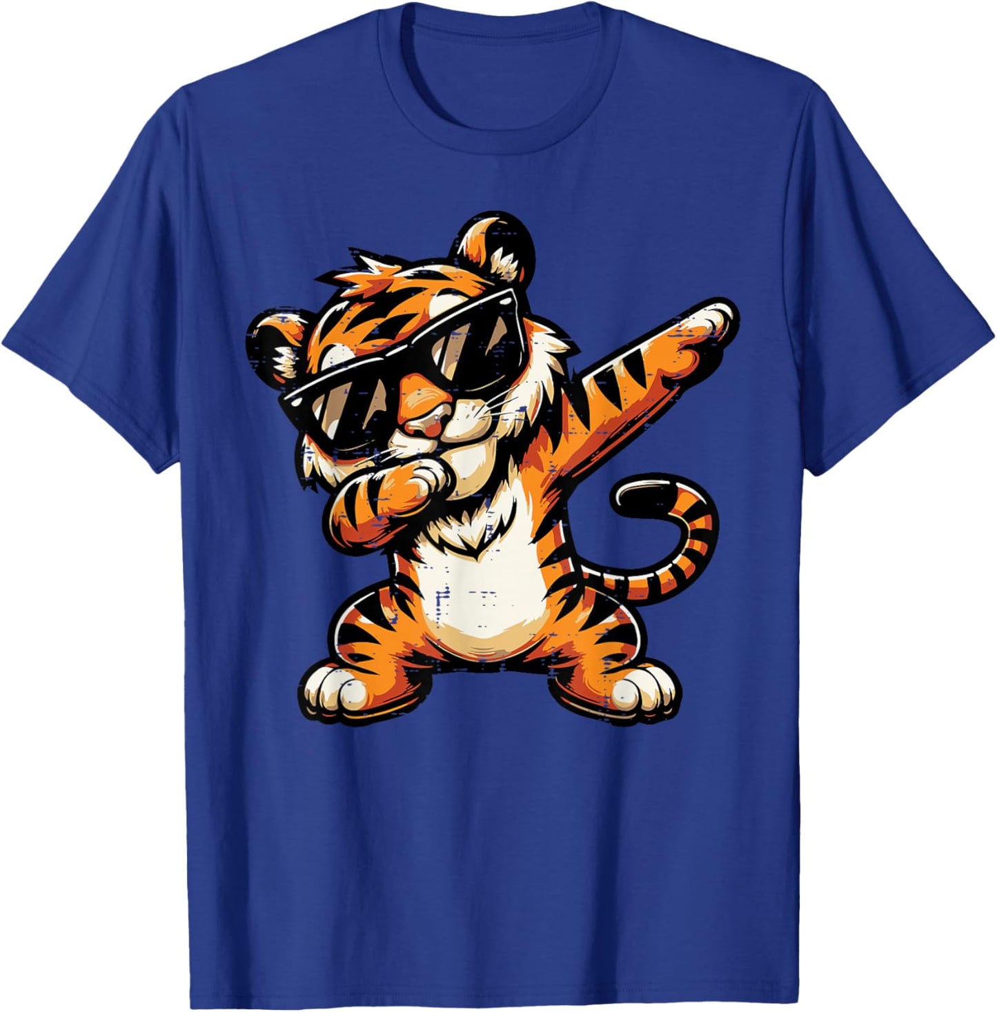 Dabbing Tiger Funny Girls Youth Teen Kids Men Boys Women T-Shirt - T-Shirt | Royal