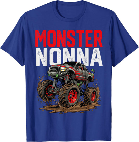 Monster Nonna Monster Truck Mothers Day Family Matching T-Shirt - T-Shirt | Royal