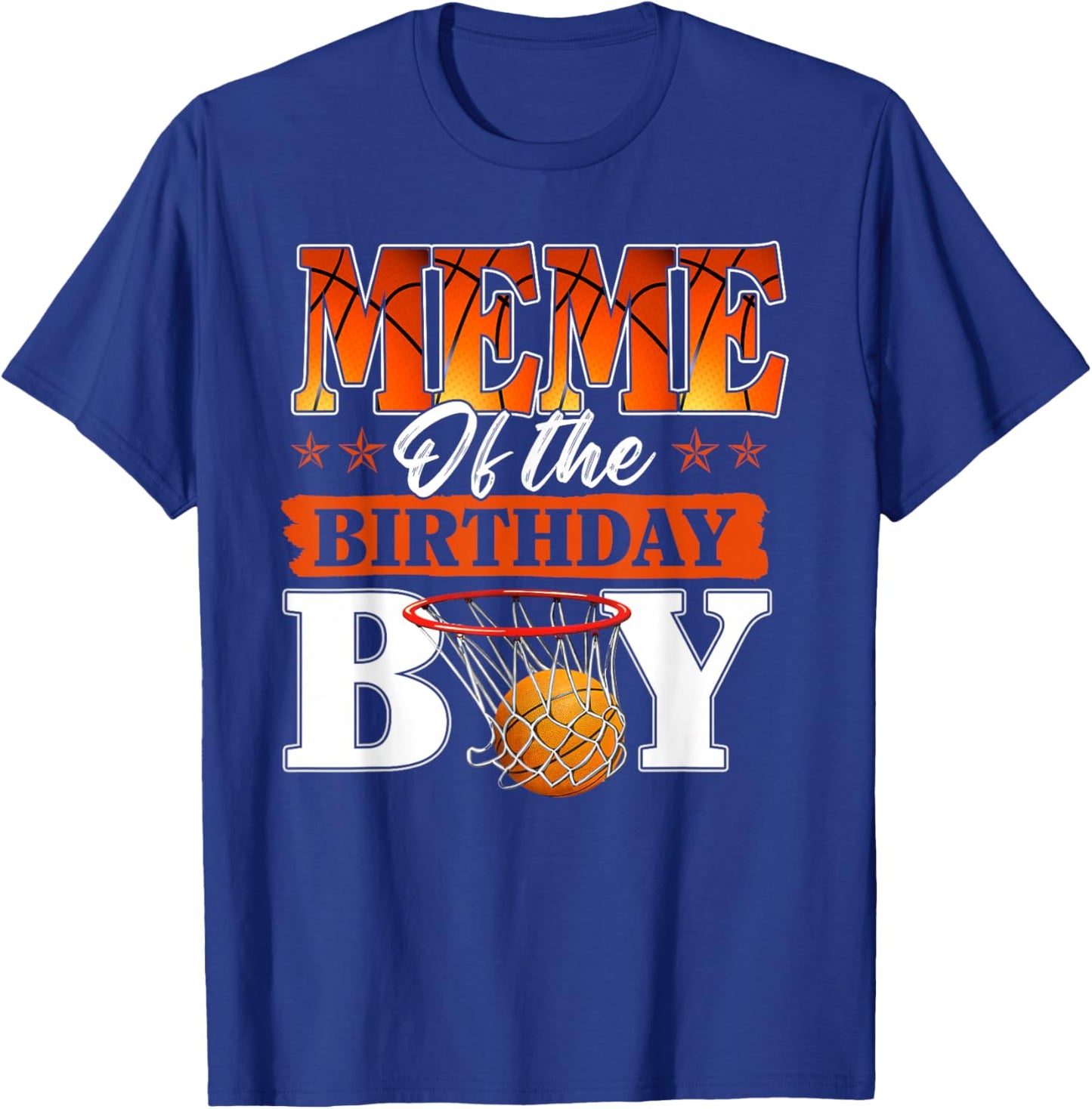 Basketball Meme of The Birthday Boy Family Matching T-Shirt - T-Shirt | Royal