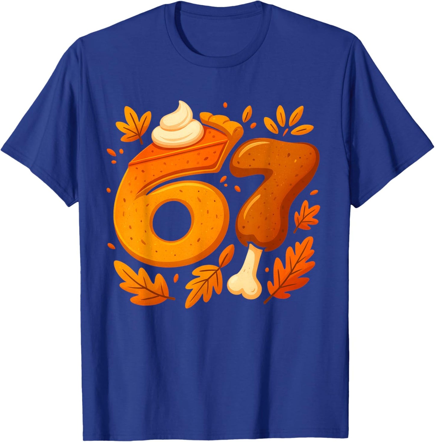 6 7 Six Seven Thanksgiving Gen Z Alpha Meme Slang Boys Kids T-Shirt - T-Shirt | Royal