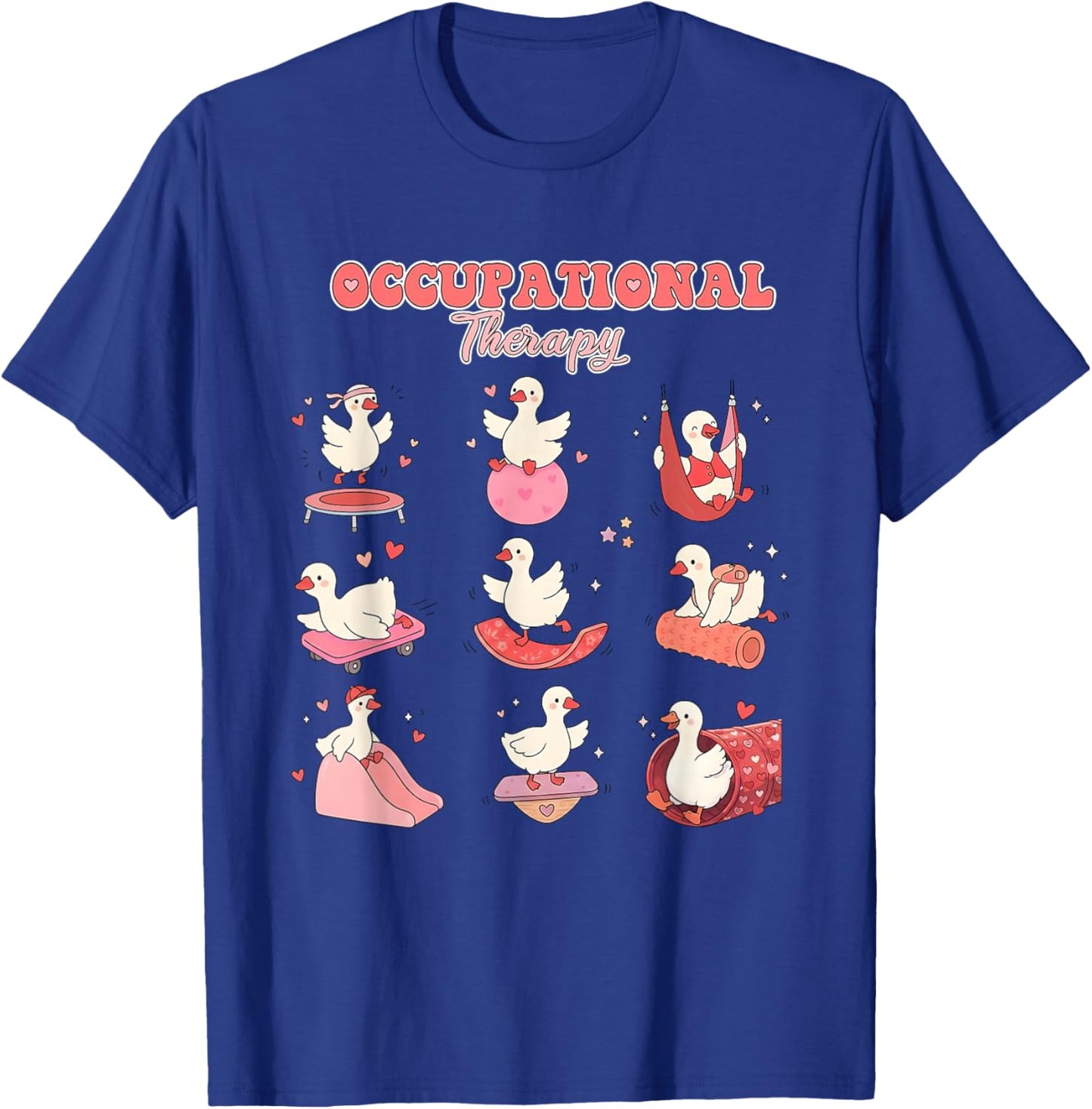 Occupational Therapy Valentine's Day Silly Goose OT OTA T-Shirt - T-Shirt | Royal