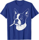 Boston Terrier Meme Funny Dog Smoking Cigarette T-Shirt - T-Shirt | Royal
