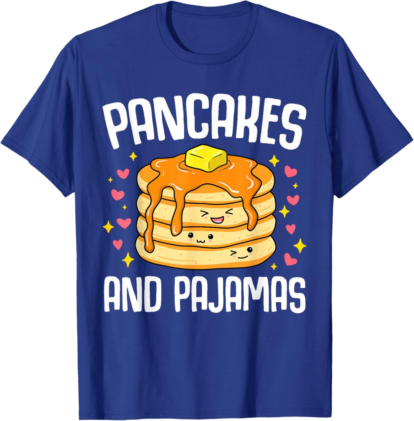 Pancakes and Pajamas Funny Cute Kawaii Pancake Lover Toddler T-Shirt - T-Shirt | Royal