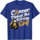 Childhood Cancer Picked The Wrong Girl Awareness Support T-Shirt - T-Shirt | Royal