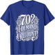 70? I Demand A Recount Funny 70th Birthday T-Shirt - T-Shirt | Royal