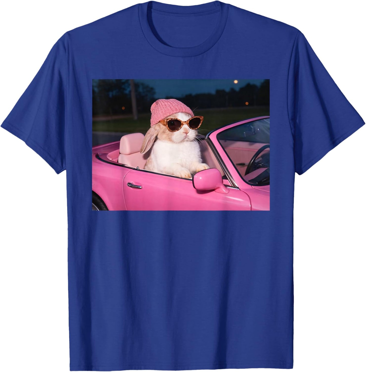 Funny CAR Bunny Meme X Bunny Meme Rabbit Memes Funny Bunny T-Shirt - T-Shirt | Royal