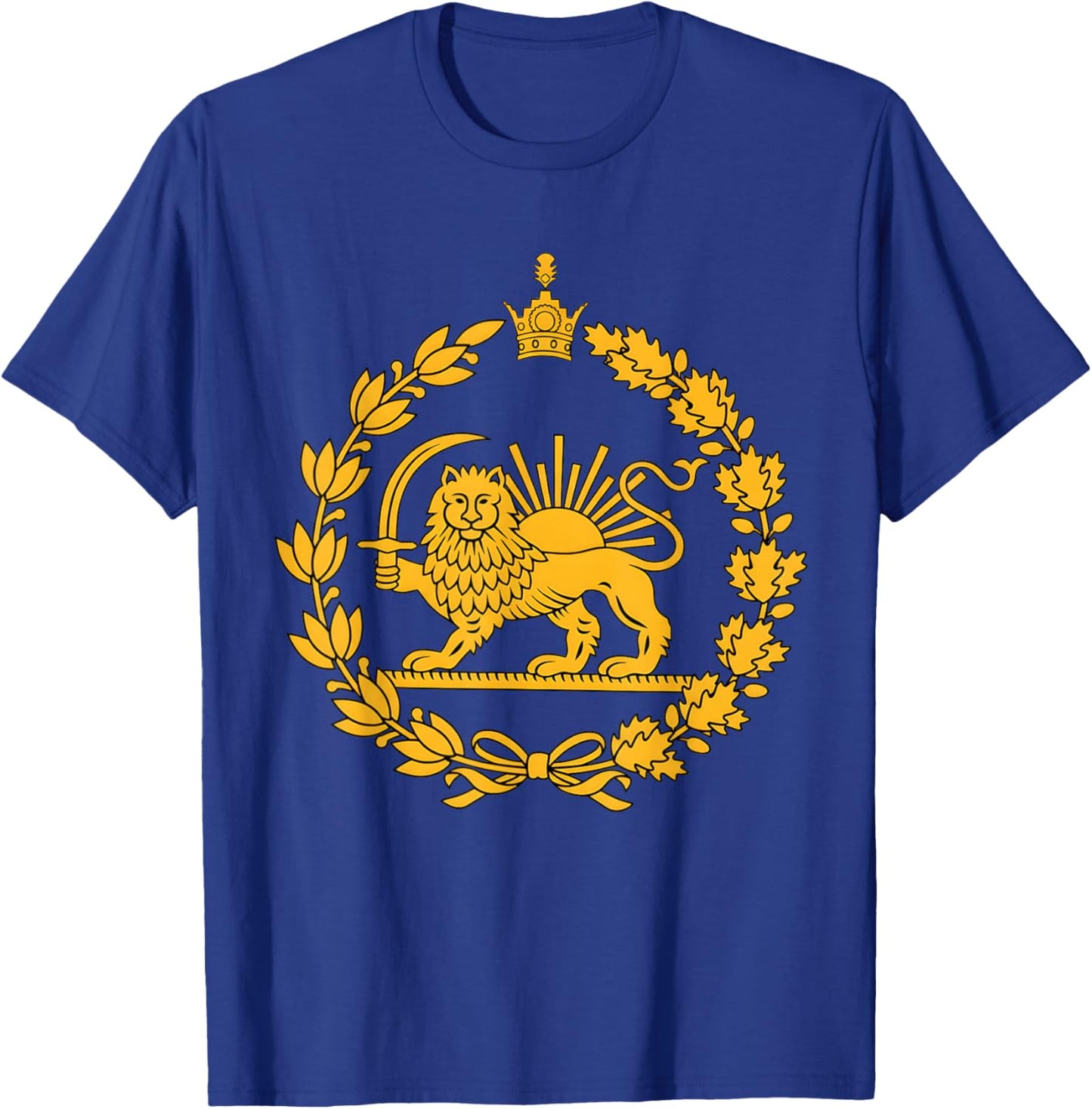 Lion and Sun Iran Persian Flag Iran Shir o Khorshid Graphic T-Shirt - T-Shirt | Royal