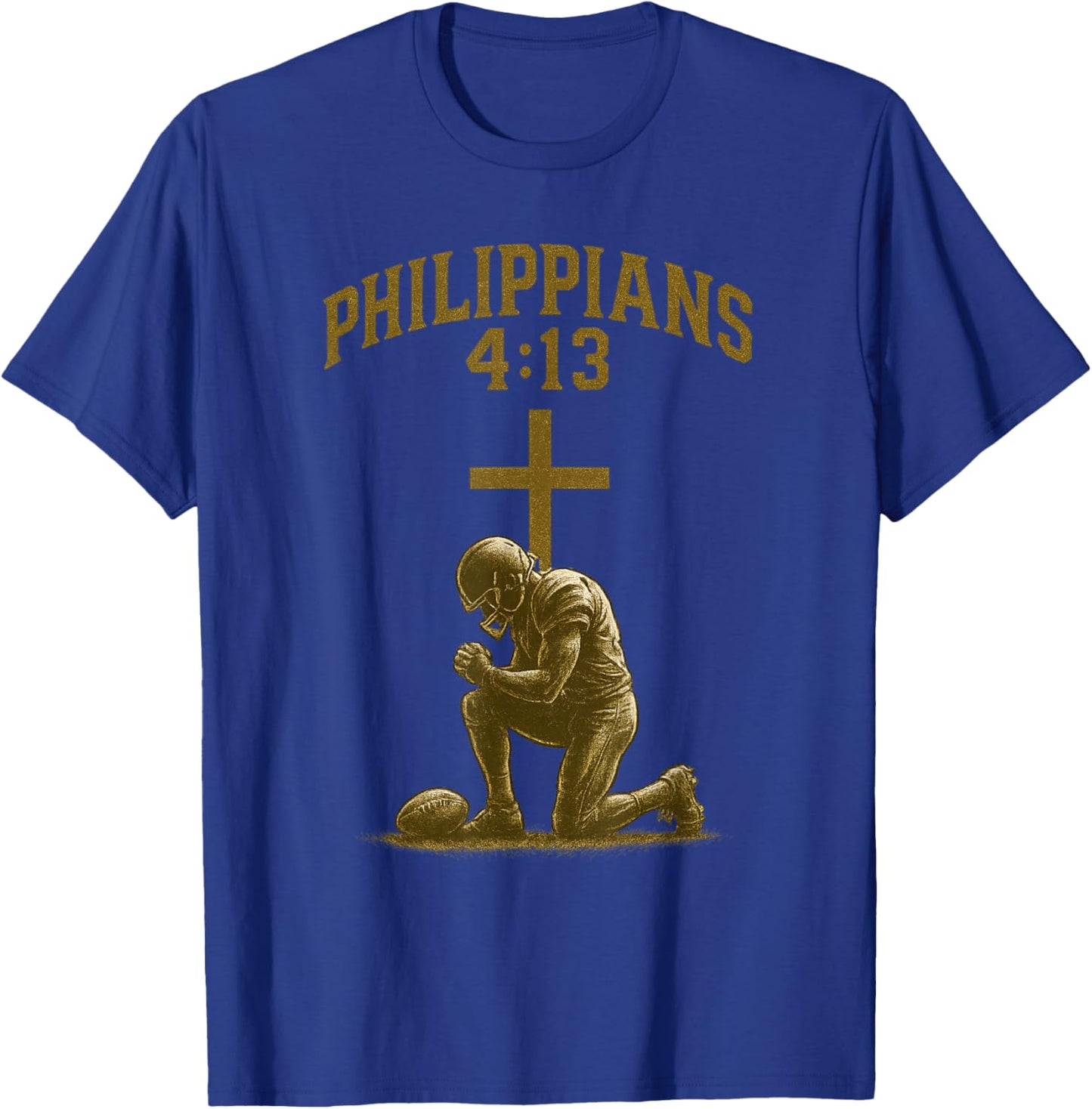 Christian Football Philippians T-Shirt - T-Shirt | Royal