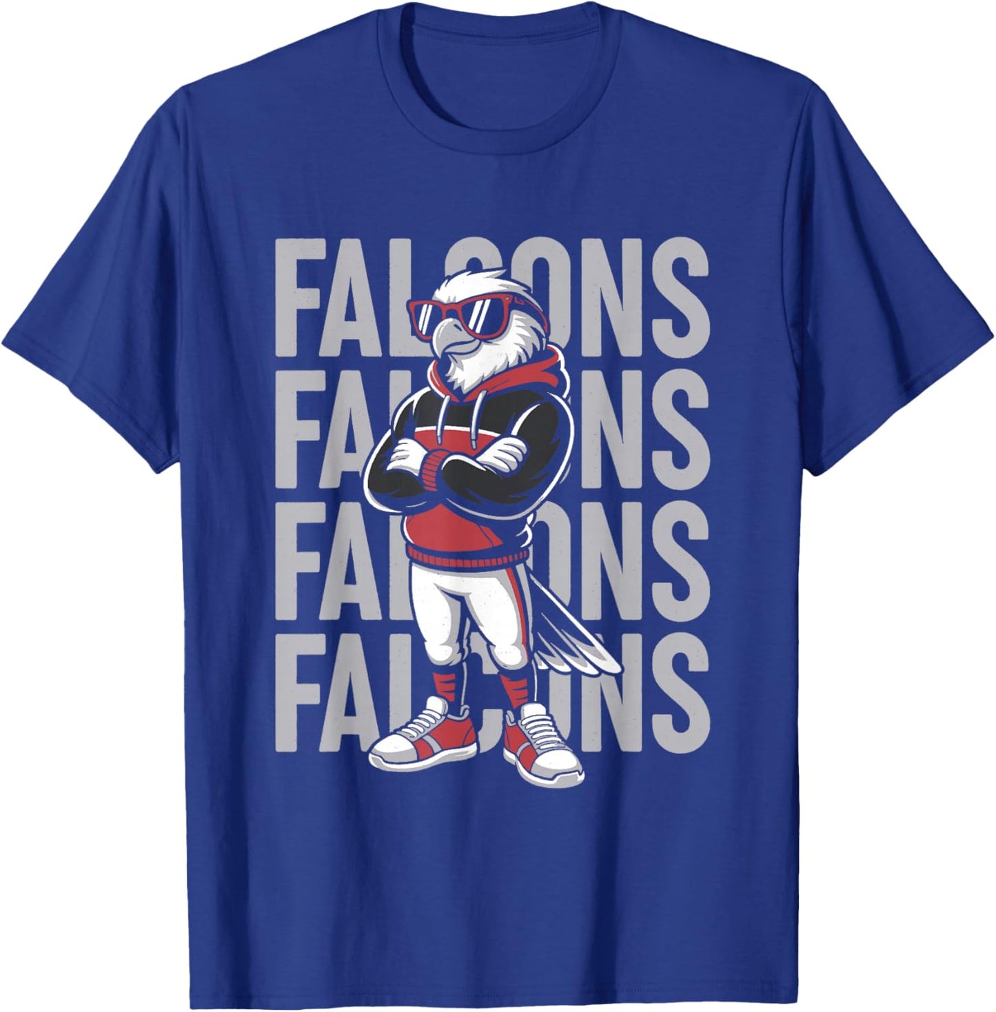 Retro Falcon Gift Women Boys Girls Kids T-Shirt - T-Shirt | Royal