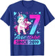 7th Birthday Shirt Girl 7 Year Old Gifts 7 Birthday Girl T-Shirt - T-Shirt | Royal