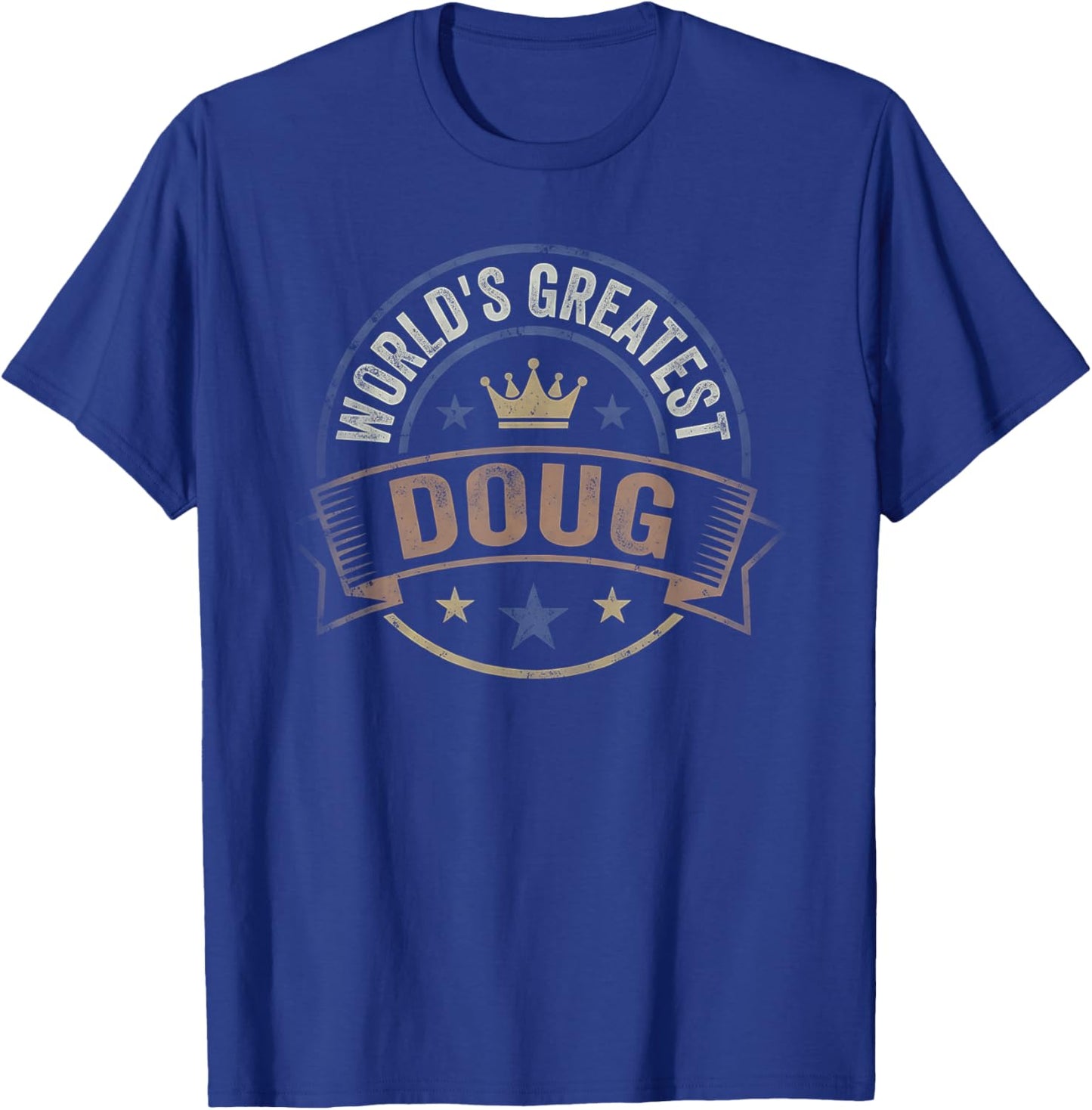 Worlds Greatest Doug T-Shirt - T-Shirt | Royal