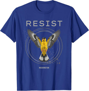 Washington Resist 2026 Rebel Alliance American Goldfinch T-Shirt - T-Shirt | Royal