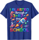 I Blasted Through 33 67 Day of School 100th Day Teacher Kids T-Shirt - T-Shirt | Royal