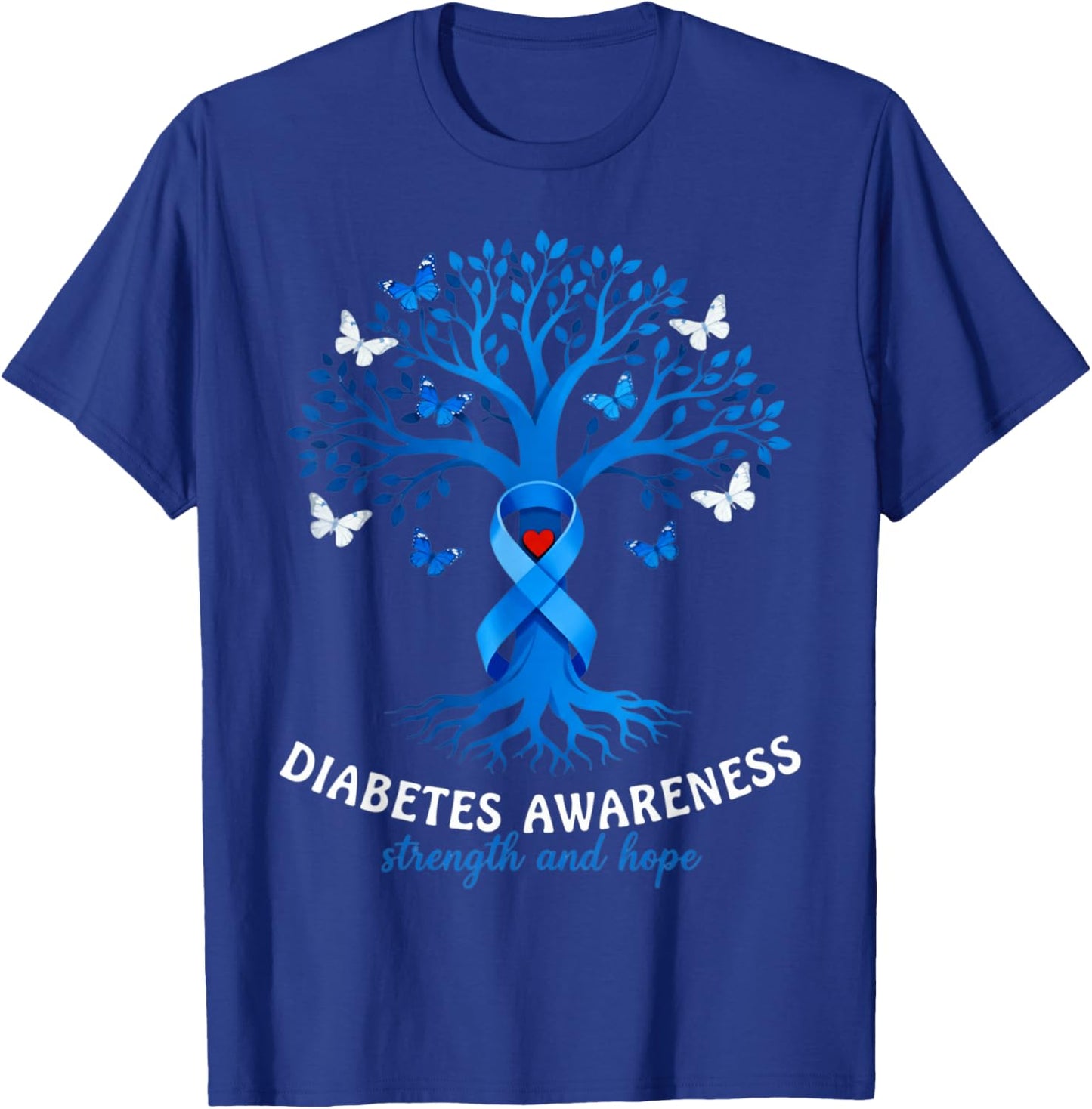 Diabetes Awareness Month Diabetic Blue T-Shirt - T-Shirt | Royal
