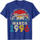 30 Year Old Awesome Since March 1996 30th Birthday Men Women T-Shirt - T-Shirt | Royal