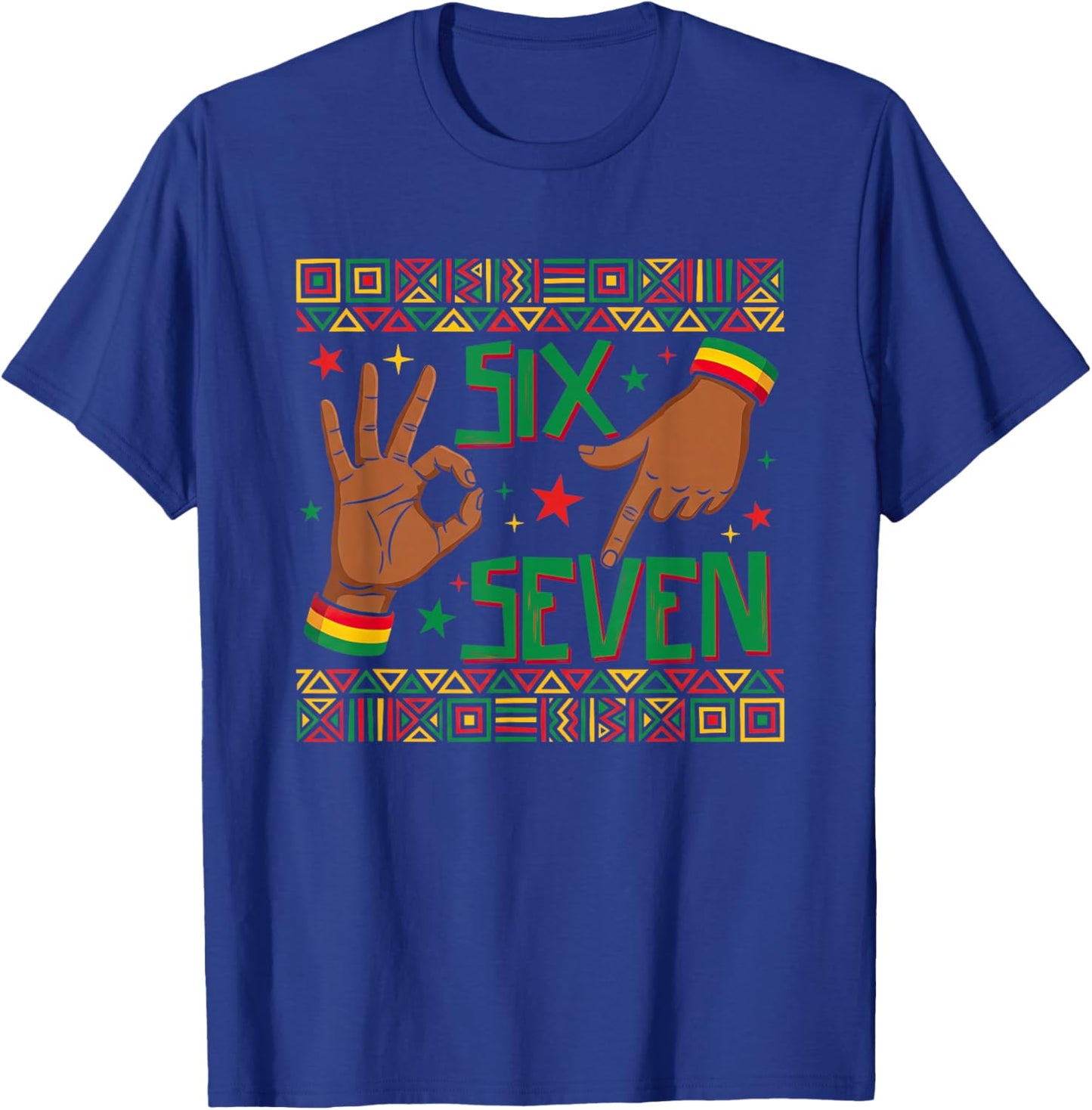 67 Black History Six Seven African American Boys Girls Kids T-Shirt - T-Shirt | Royal
