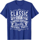 Born in 1956 Birthday, Classic Mostly Original Parts Funny T-Shirt - T-Shirt | Royal