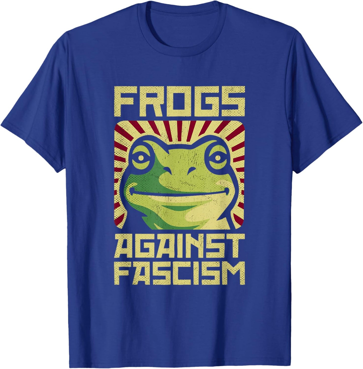 Frogs Against Fascism Protest Democracy Frogtifa Political T-Shirt - T-Shirt | Royal