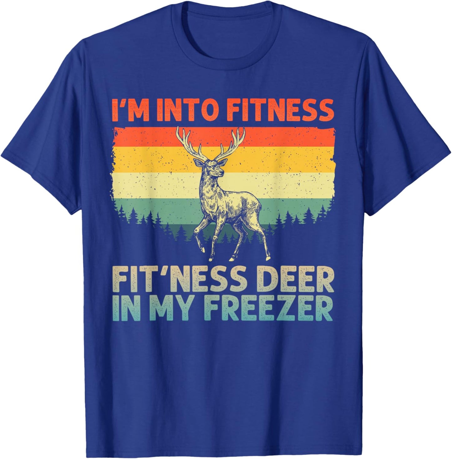Deer Hunting Art Women Wildlife Hunter Deer Hunting T-Shirt - T-Shirt | Royal