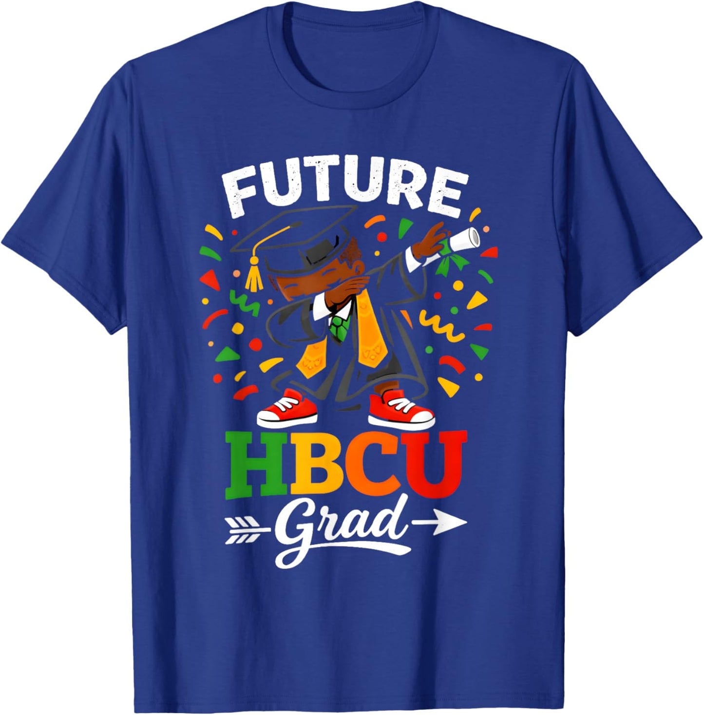 Future HBCU Grad History Black Boy Graduation HBCU Kids T-Shirt - T-Shirt | Royal