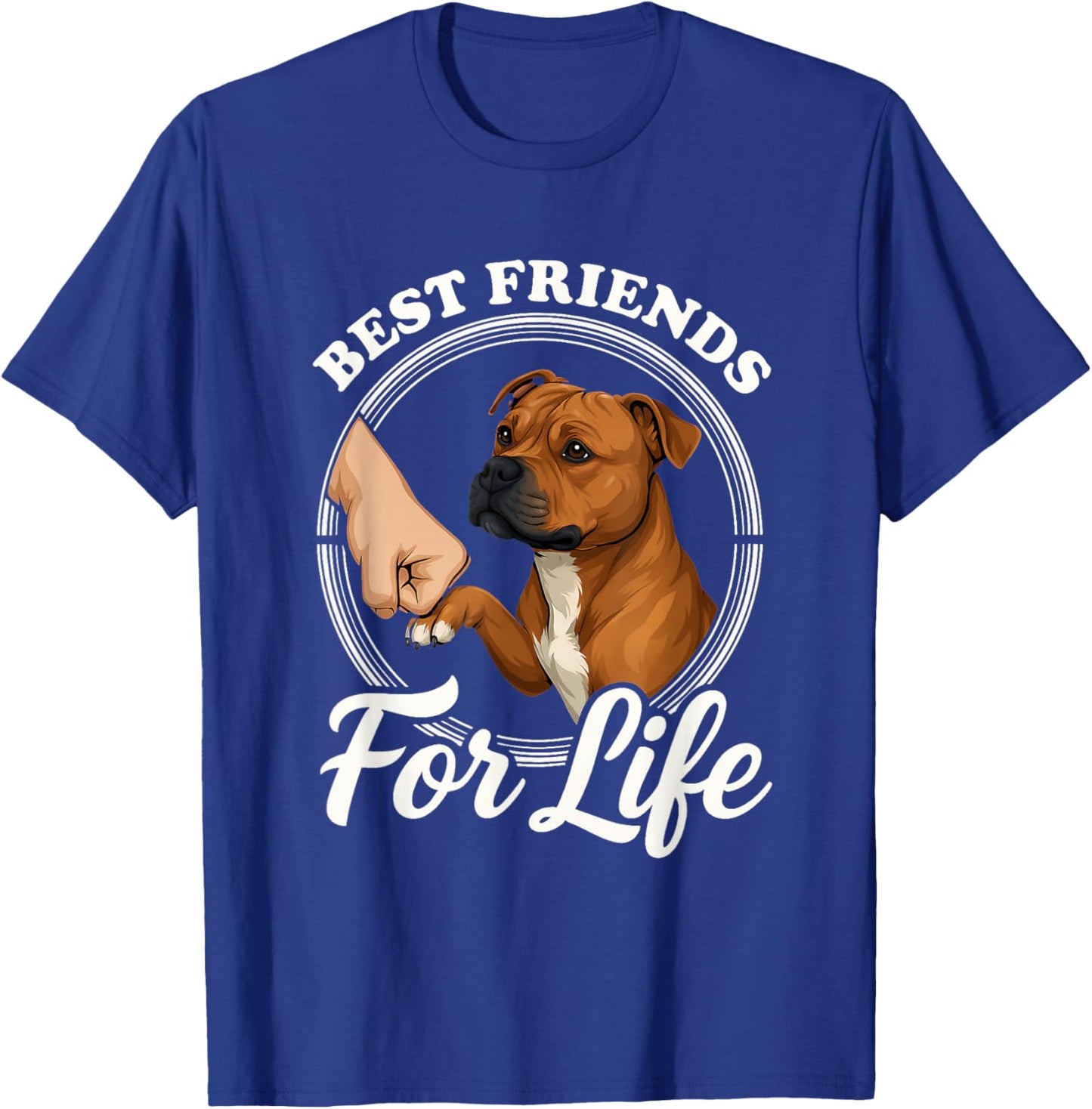 Staffordshire Bull Terrier Lover Beautiful Bull Terrier T-Shirt - T-Shirt | Royal