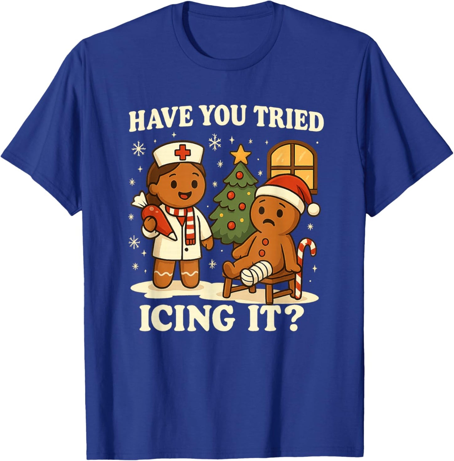Have You Tried Icing It Gingerbread Christmas T-Shirt - T-Shirt | Royal