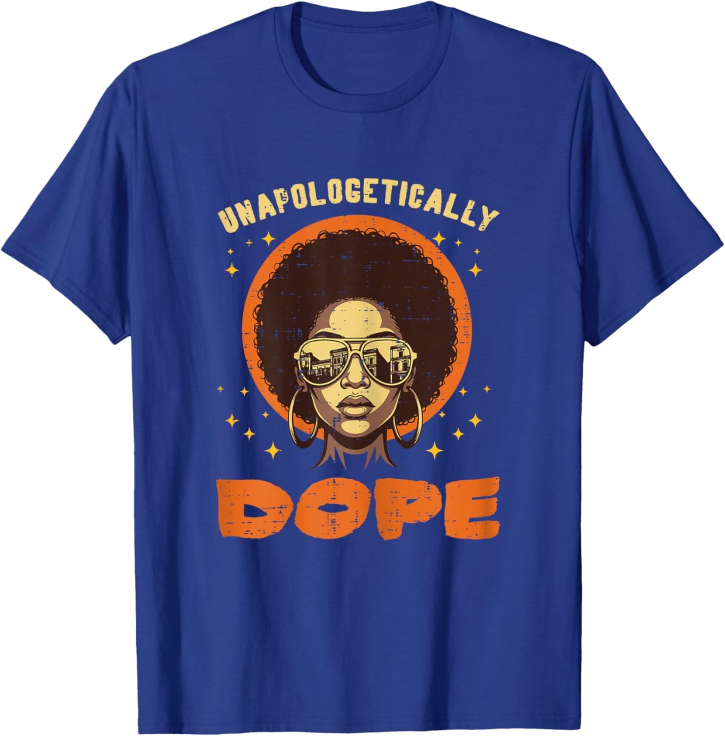 Black History Unapologetically Afro African American Women T-Shirt - T-Shirt | Royal