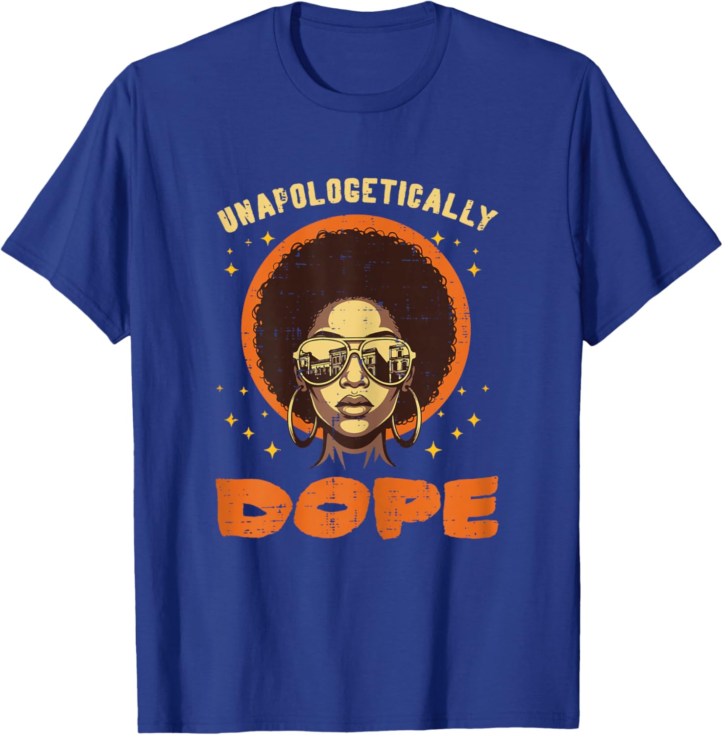 Black History Unapologetically Afro African American Women T-Shirt - T-Shirt | Royal