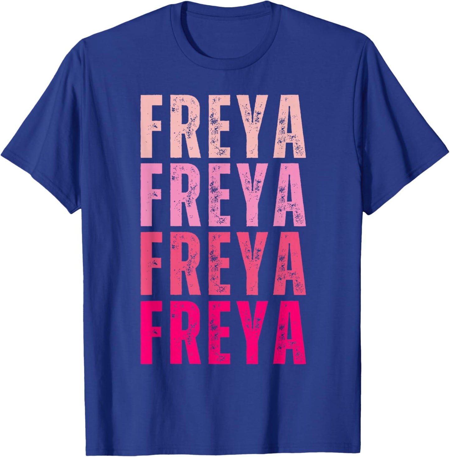 Vintage Freya Personalized Name I Love Freya T-Shirt - T-Shirt | Royal