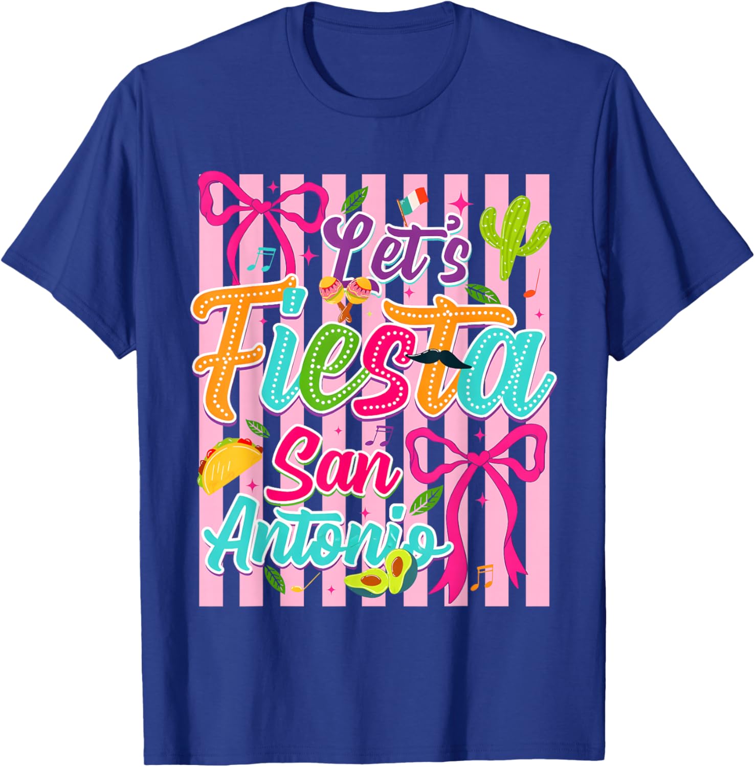 Cinco De Mayo Lets Fiesta 2026 Coquette Bow Girl Women T-Shirt - T-Shirt | Royal