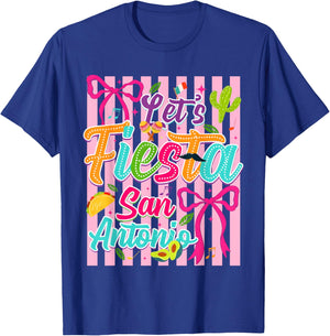 Cinco De Mayo Lets Fiesta 2026 Coquette Bow Girl Women T-Shirt - T-Shirt | Royal