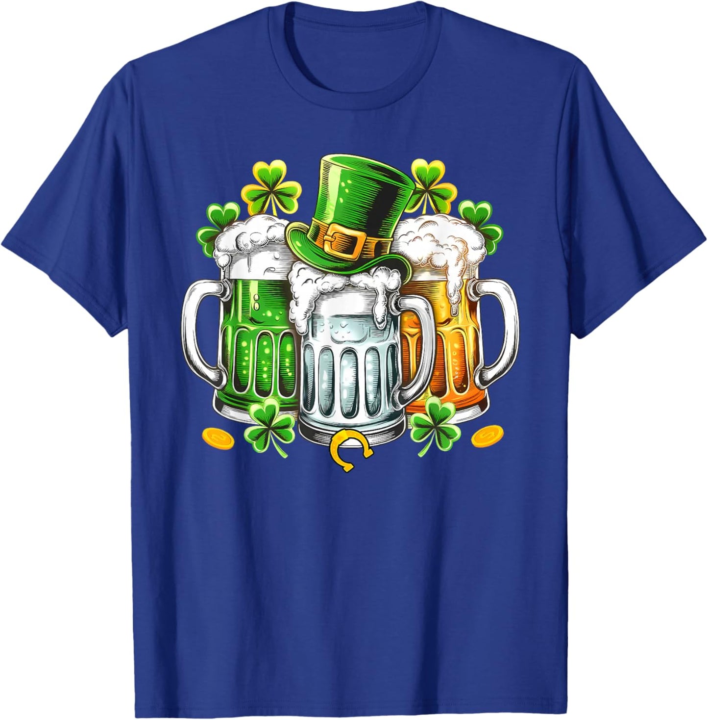 St Patricks Day Beer Drinking Women Saint Pattys T-Shirt - T-Shirt | Royal