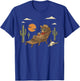 Funny Cowboy Bear Western Country Wild West Retro T-Shirt - T-Shirt | Royal