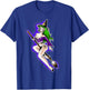 Witch Girl Riding Broom Cute Pin-Up Tattoo T-Shirt - T-Shirt | Royal