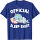 Cute Kawaii Sleeping Narwhal Official Sleepshirt Nightgown T-Shirt - T-Shirt | Royal