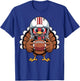 Retro Thanksgiving Turkey Football Toddler Boys Kids T-Shirt - T-Shirt | Royal