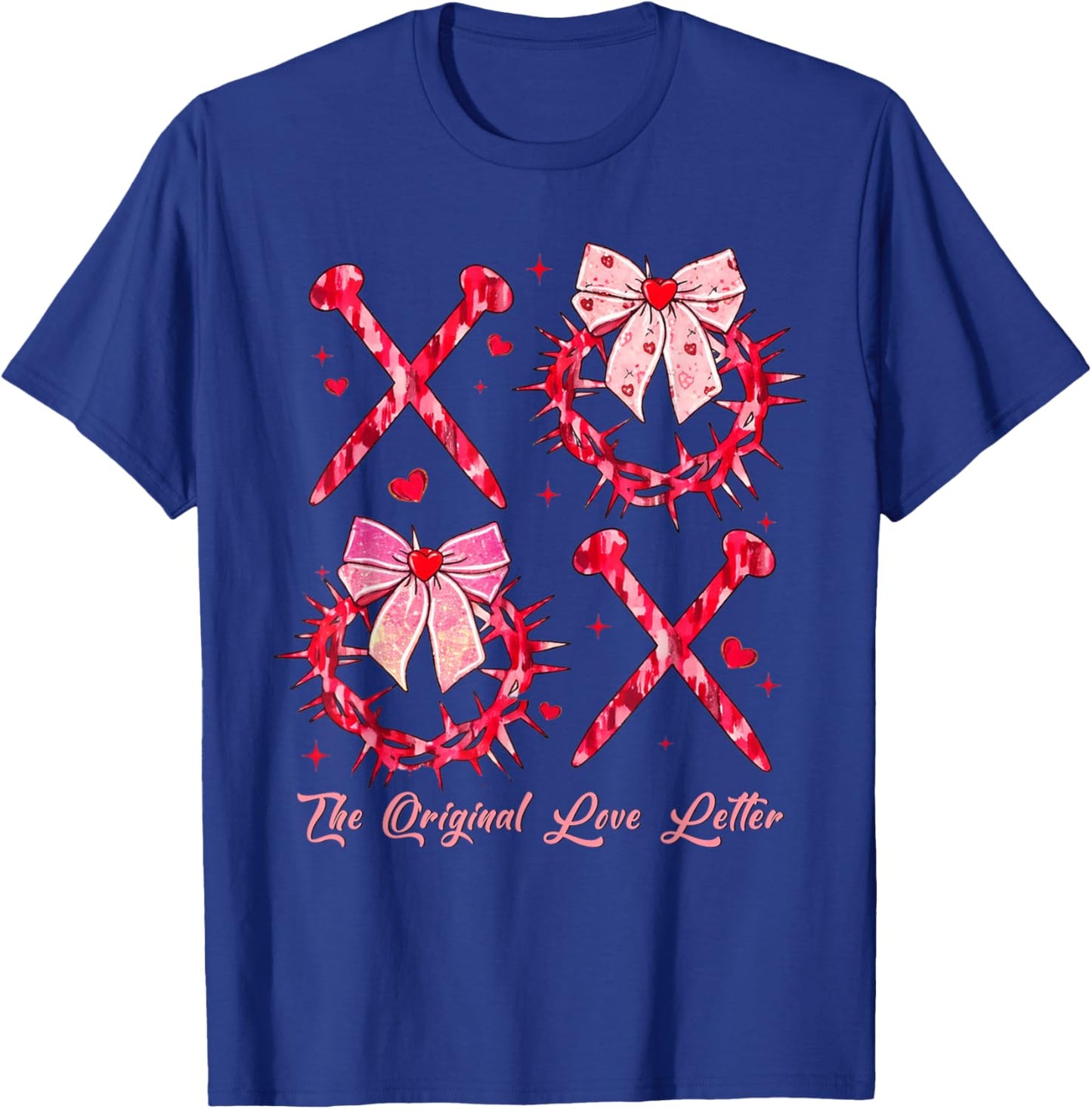 The Original Love Letters Valentine XOXO Heart T-Shirt - T-Shirt | Royal