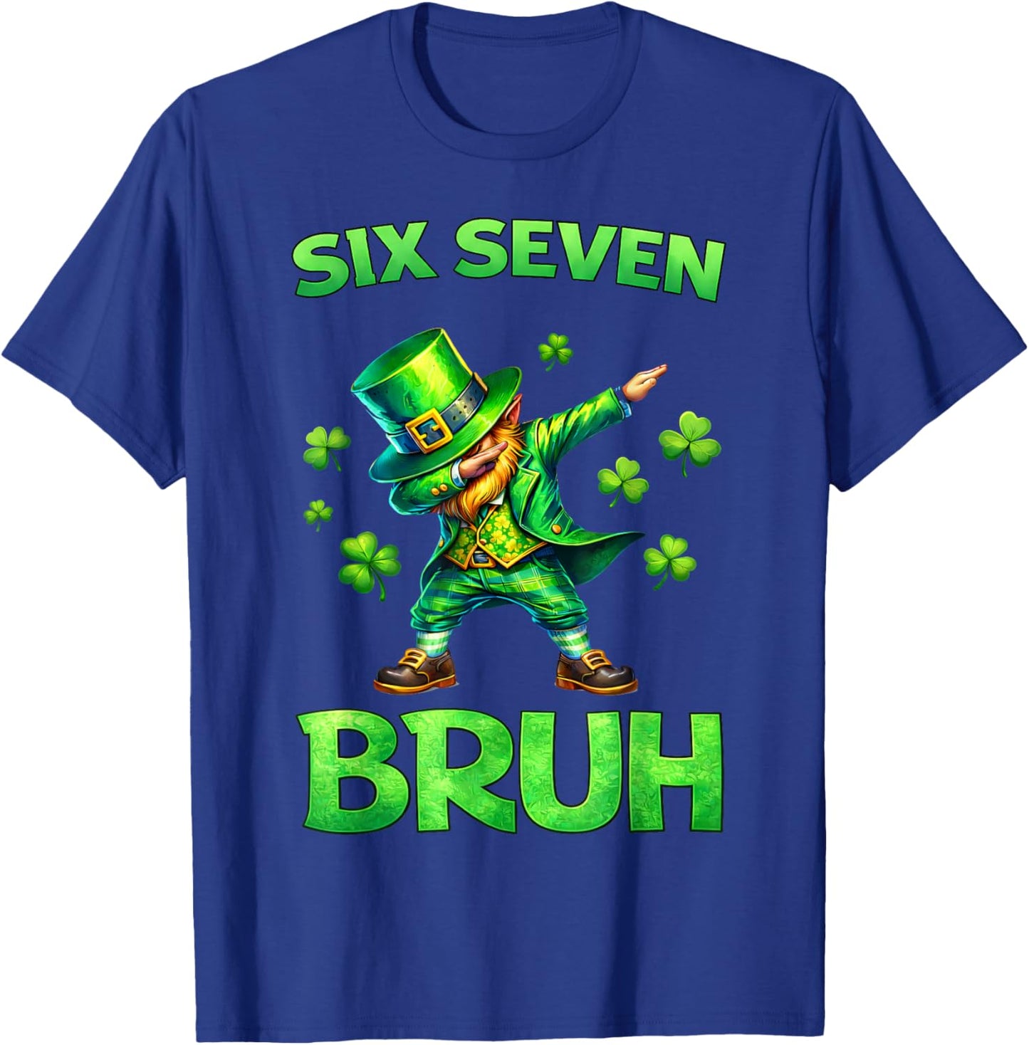 Kids st Patricks Day 67 Leprechaun Dab Six Seven Bruh Boys T-Shirt - T-Shirt | Royal
