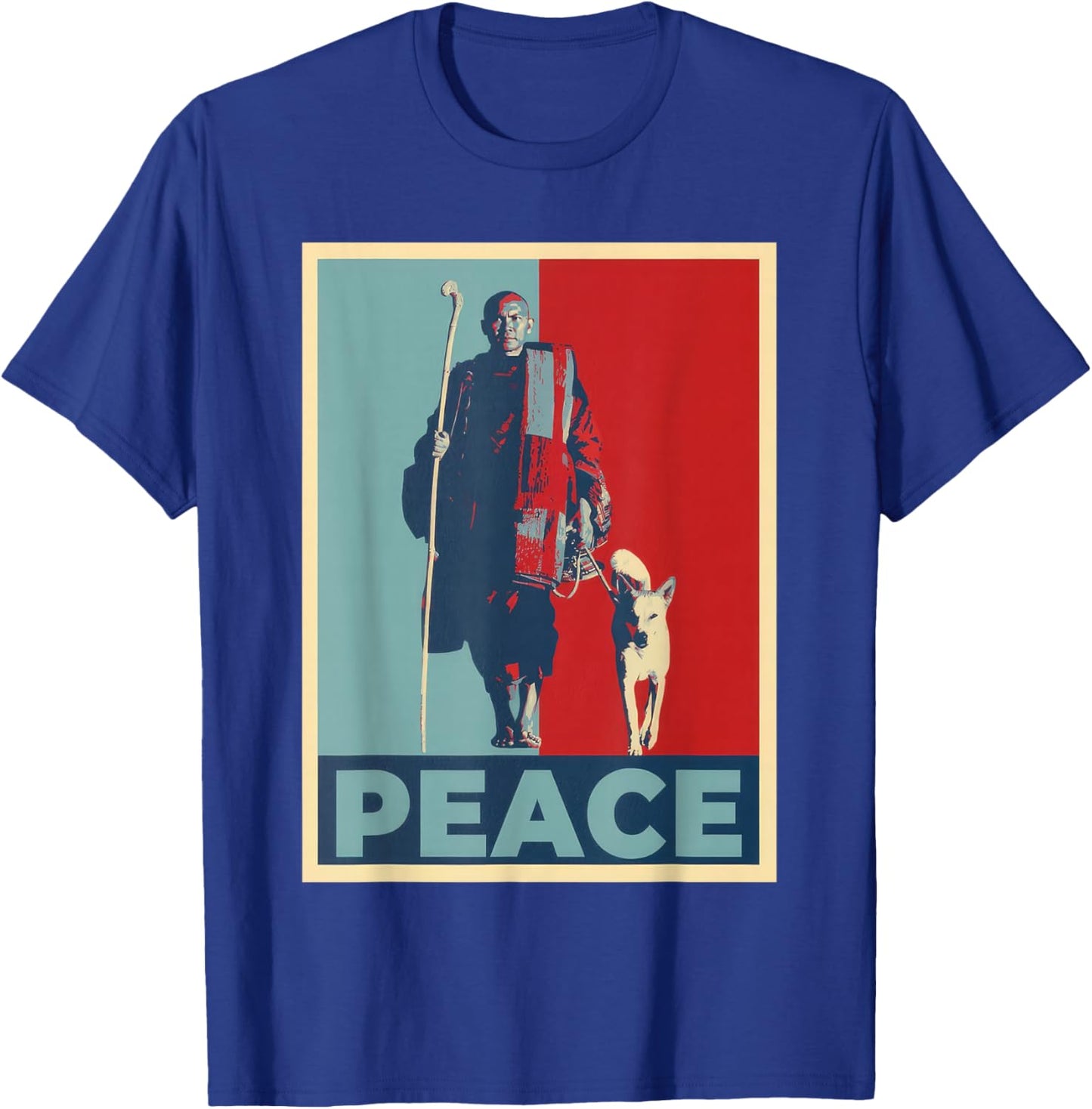 Walk for Peace Buddhist Monks Inspirational Journey T-Shirt - T-Shirt | Royal